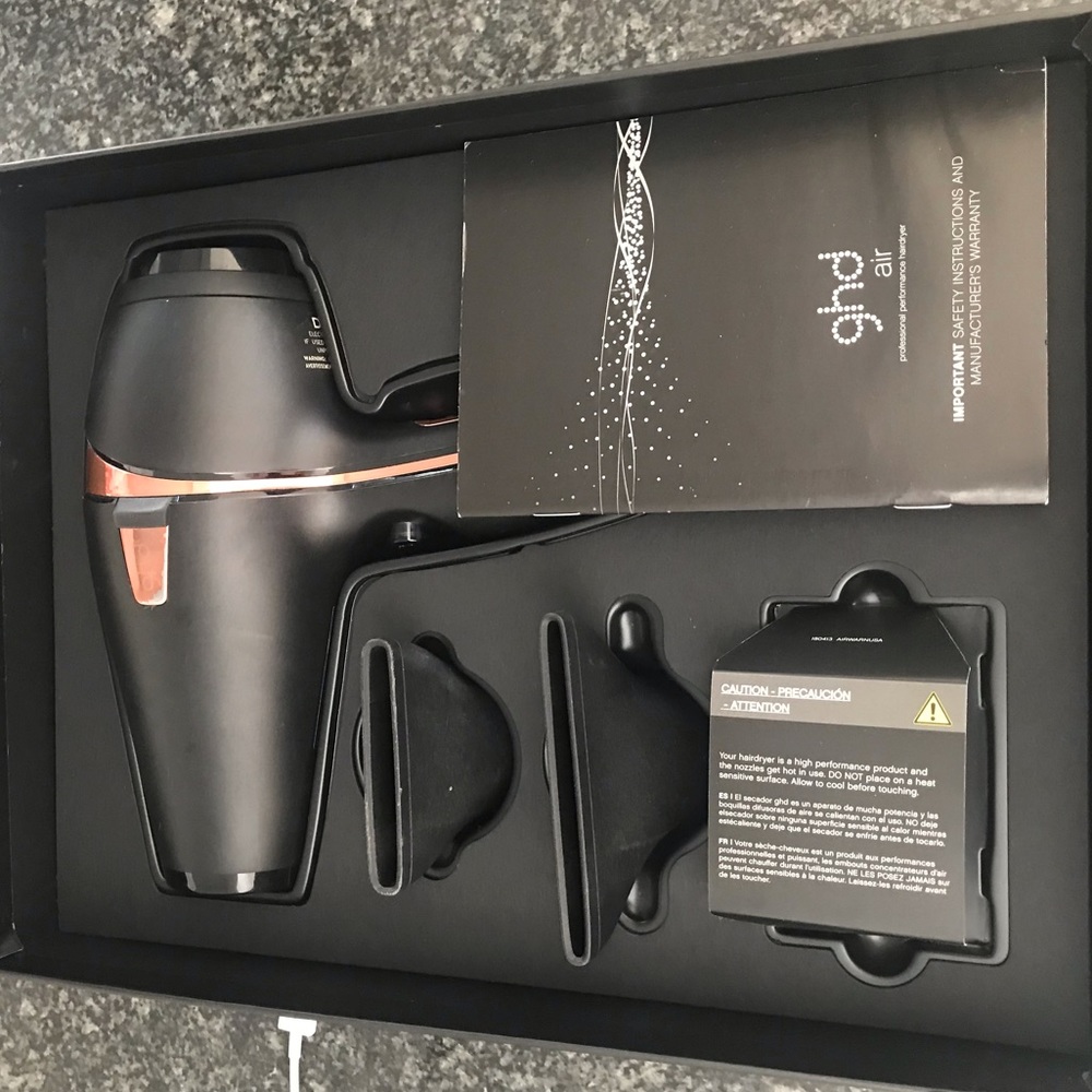 GHD a professional hairdryer.